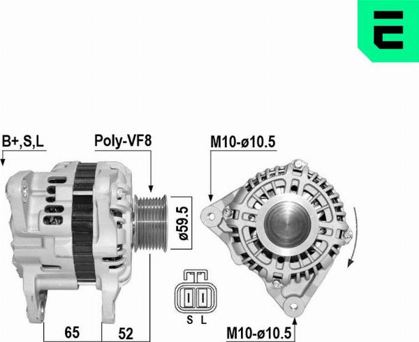 ERA 211039A - Alternatore www.autoricambi360.it