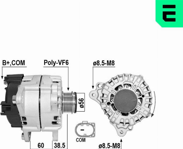 ERA 211038A - Alternatore www.autoricambi360.it