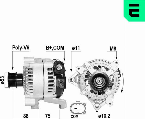 ERA 211032A - Alternatore www.autoricambi360.it