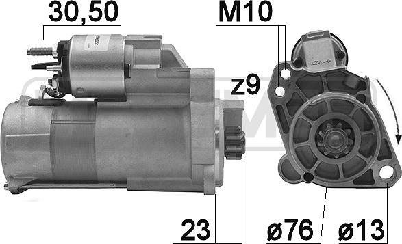 ERA 220969 - Motorino d'avviamento www.autoricambi360.it