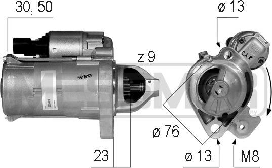 ERA 220428 - Motorino d'avviamento www.autoricambi360.it