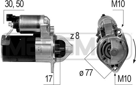 ERA 220543 - Motorino d'avviamento www.autoricambi360.it
