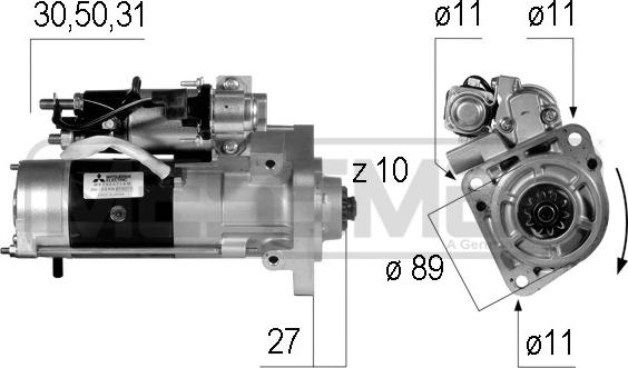ERA 220555 - Motorino d'avviamento www.autoricambi360.it
