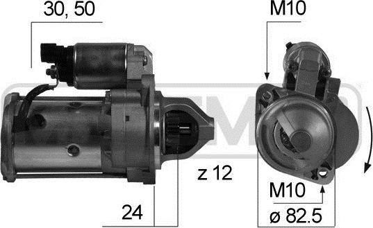 ERA 220511 - Motorino d'avviamento www.autoricambi360.it