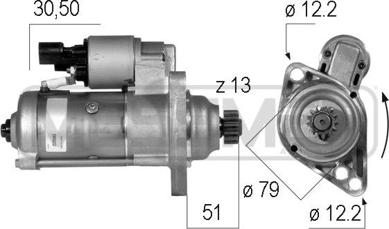 ERA 220583 - Motorino d'avviamento www.autoricambi360.it
