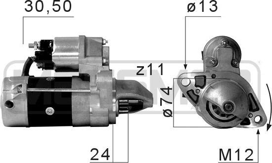 ERA 220664A - Motorino d'avviamento www.autoricambi360.it