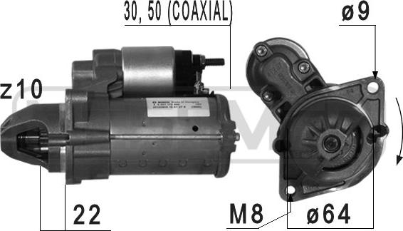ERA 220686 - Motorino d'avviamento www.autoricambi360.it