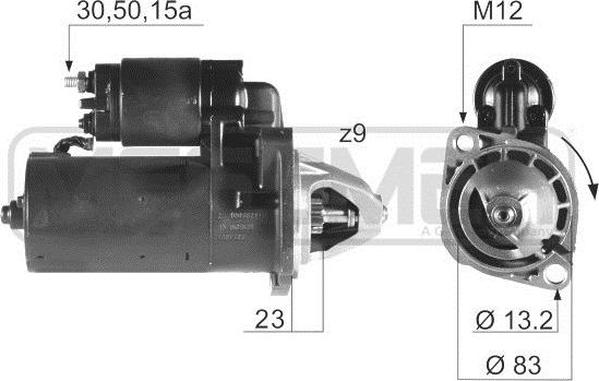 ERA 220188A - Motorino d'avviamento www.autoricambi360.it
