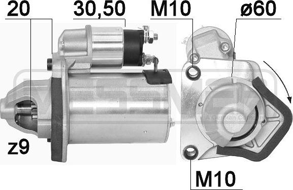 ERA 220895A - Motorino d'avviamento www.autoricambi360.it