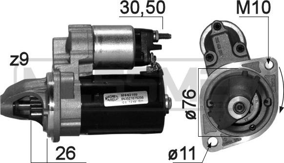 ERA 220871 - Motorino d'avviamento www.autoricambi360.it