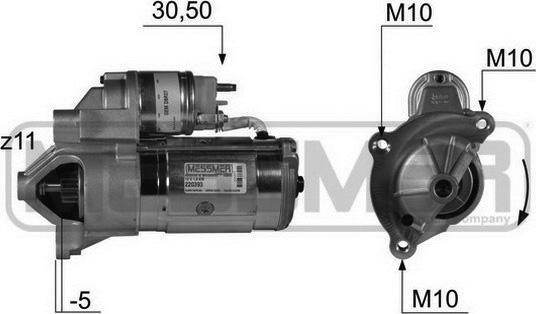 ERA 220393 - Motorino d'avviamento www.autoricambi360.it