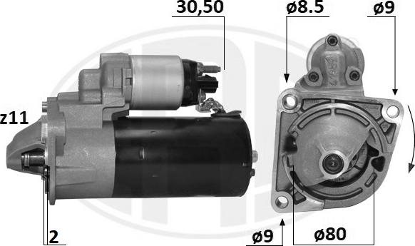 ERA 221054 - Motorino d'avviamento www.autoricambi360.it