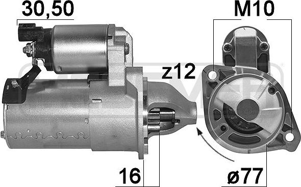 ERA 221001 - Motorino d'avviamento www.autoricambi360.it