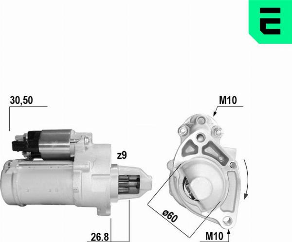 ERA 221242A - Motorino d'avviamento www.autoricambi360.it