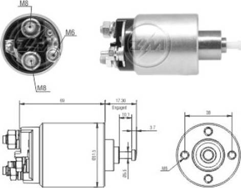 ERA 227942 - Elettromagnete, Motore d'avviamento www.autoricambi360.it