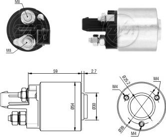 ERA 227459 - Elettromagnete, Motore d'avviamento www.autoricambi360.it