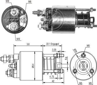 ERA ZM9595 - Elettromagnete, Motore d'avviamento www.autoricambi360.it