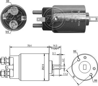 ERA ZM980 - Elettromagnete, Motore d'avviamento www.autoricambi360.it