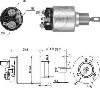 ERA ZM973 - Elettromagnete, Motore d'avviamento www.autoricambi360.it