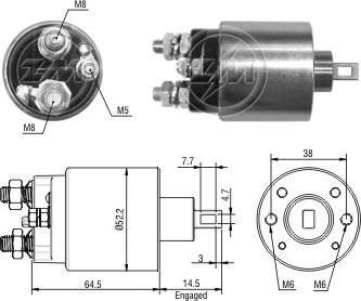 ERA ZM485 - Elettromagnete, Motore d'avviamento www.autoricambi360.it