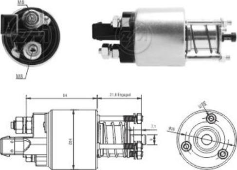 ERA ZM4397 - Elettromagnete, Motore d'avviamento www.autoricambi360.it