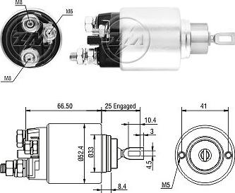 ERA ZM4381 - Elettromagnete, Motore d'avviamento www.autoricambi360.it