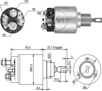 ERA ZM475 - Elettromagnete, Motore d'avviamento www.autoricambi360.it