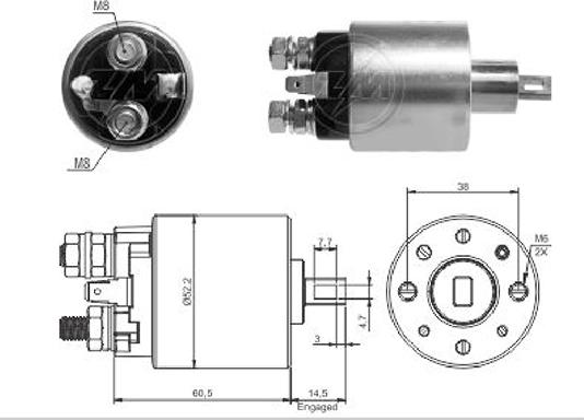 ERA ZM4719 - Elettromagnete, Motore d'avviamento www.autoricambi360.it