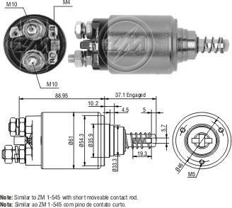 ERA ZM545 - Elettromagnete, Motore d'avviamento www.autoricambi360.it