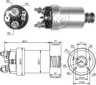 ERA ZM561 - Elettromagnete, Motore d'avviamento www.autoricambi360.it