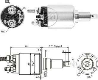 ERA ZM5639 - Elettromagnete, Motore d'avviamento www.autoricambi360.it