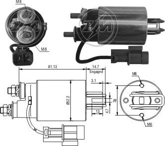 ERA ZM585 - Elettromagnete, Motore d'avviamento www.autoricambi360.it