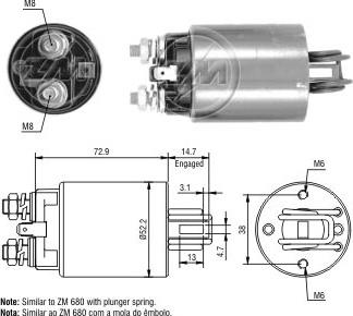 ERA ZM581 - Elettromagnete, Motore d'avviamento www.autoricambi360.it