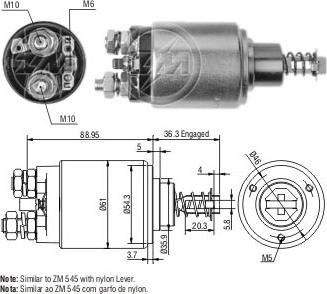 ERA ZM539 - Elettromagnete, Motore d'avviamento www.autoricambi360.it