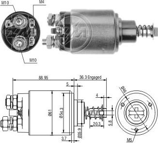ERA ZM538 - Elettromagnete, Motore d'avviamento www.autoricambi360.it