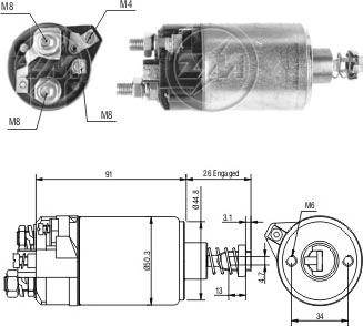 ERA ZM528 - Elettromagnete, Motore d'avviamento www.autoricambi360.it