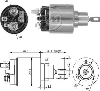 ERA ZM574 - Elettromagnete, Motore d'avviamento www.autoricambi360.it