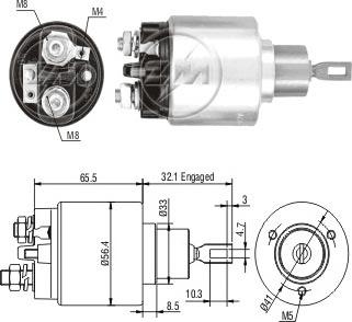 ERA ZM578 - Elettromagnete, Motore d'avviamento www.autoricambi360.it