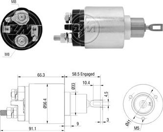 ERA ZM5773 - Elettromagnete, Motore d'avviamento www.autoricambi360.it