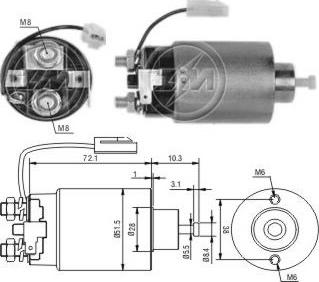 ERA ZM696 - Elettromagnete, Motore d'avviamento www.autoricambi360.it