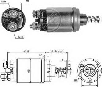ERA ZM642 - Elettromagnete, Motore d'avviamento www.autoricambi360.it