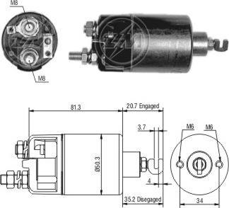 ERA ZM660 - Elettromagnete, Motore d'avviamento www.autoricambi360.it