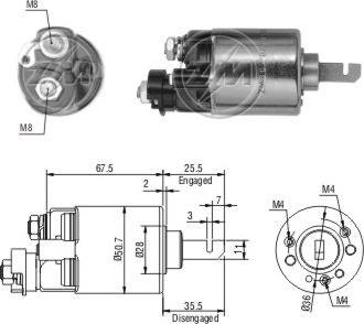 ERA ZM604 - Elettromagnete, Motore d'avviamento www.autoricambi360.it