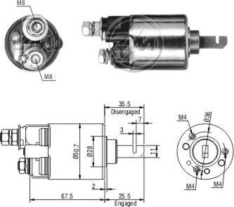 ERA ZM606 - Elettromagnete, Motore d'avviamento www.autoricambi360.it