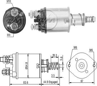 ERA ZM615 - Elettromagnete, Motore d'avviamento www.autoricambi360.it