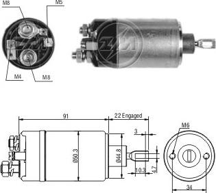 ERA ZM629 - Elettromagnete, Motore d'avviamento www.autoricambi360.it