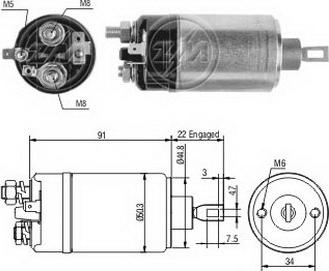 ERA ZM623 - Elettromagnete, Motore d'avviamento www.autoricambi360.it