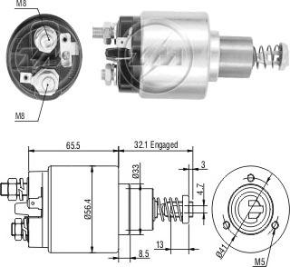 ERA ZM676 - Elettromagnete, Motore d'avviamento www.autoricambi360.it