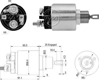 ERA ZM6773 - Elettromagnete, Motore d'avviamento www.autoricambi360.it