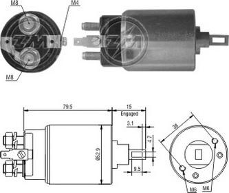 ERA ZM1981 - Elettromagnete, Motore d'avviamento www.autoricambi360.it